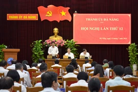 Quang cảnh Hội nghị Ban chấp hành Đảng bộ thành phố Đà Nẵng lần thứ 12. (Ảnh: Quốc Dũng/TTXVN)