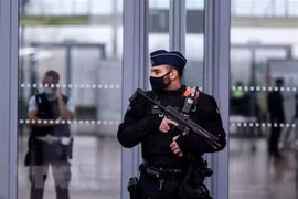Cảnh sát Bỉ. (Nguồn: AFP/TTXVN)