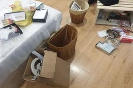 Hiện trường nơi cô gái nâng ngực trong khách sạn. (Nguồn: Sở Y tế Thành phố Hồ Chí Minh)