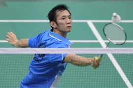 Tay vợt Nguyễn Tiến Minh. (Ảnh: Quang Nhựt/TTXVN)