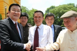 Chủ tịch nước Trương Tấn Sang gặp mặt đại diện các cơ quan báo chí