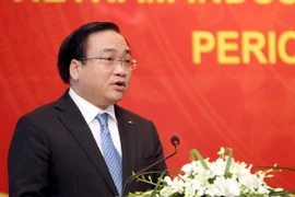 Phó Thủ tướng Hoàng Trung Hải phát biểu tại hội thảo. (Ảnh: Tuấn Anh/TTXVN)