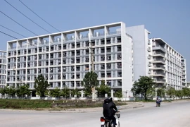 Một khu nhà ở công nhân tại Khu công nghiệp Quế Võ, Bắc Ninh. (Ảnh: Tuấn Anh/TTXVN)