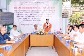 Quang cảnh buổi làm việc. (Ảnh: Xuân Khu/TTXVN)