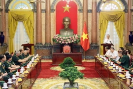 Quang cảnh buổi gặp mặt. (Ảnh: Nhan Sáng/TTXVN)