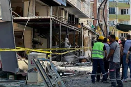 Hiện trường vụ nổ khí gas. (Nguồn: AA)