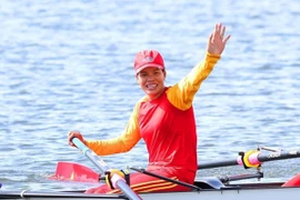 Vận động viên Rowing Phạm Thị Huệ.