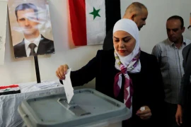 Người dân Syria đi bỏ phiếu bầu Quốc hội khóa mới. (Nguồn: Reuters)