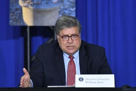 Bộ trưởng Tư pháp Mỹ William Barr. (Ảnh: AFP/TTXVN)