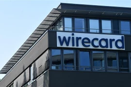 Biểu tượng Wirecard tại trụ sở công ty ở Aschheim, gần Munich, Đức. (Ảnh: AFP/TTXVN)