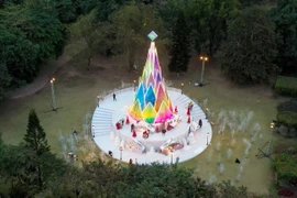 Những ngày này, giới trẻ Hà Nội đang đổ xô về check-in tại công viên mùa Hạ khu đô thị Ecopark.