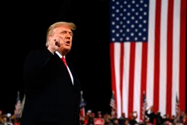 Tổng thống Mỹ Donald Trump phát biểu tại Valdosta, Georgia ngày 5/12. (Ảnh: AFP/TTXVN)