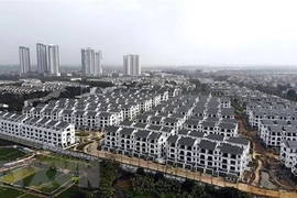 Một khu biệt thự, nhà liền kề. (Ảnh: Danh Lam/TTXVN)