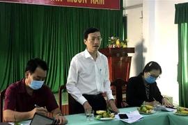 Phó Giáo sư-Tiến sỹ, Viện trưởng Viện Pasteur Thành phố Hồ Chí Minh Phan Trọng Lân phát biểu tại buổi làm việc. (Ảnh: Lê Thúy Hằng/TTXVN)