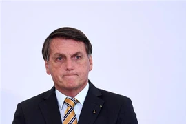 Tổng thống Brazil Jair Bolsonaro tham dự một sự kiện ở Brasilia. (Ảnh: AFP/TTXVN)