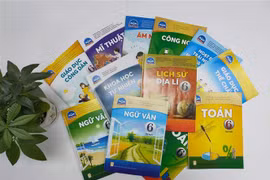 Bộ sách "Chân trời sáng tạo" lớp 6 của NXB Giáo dục Việt Nam. (Ảnh minh họa: TTXVN phát)