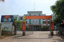 Trụ sở Đảng ủy, Ủy ban Nhân dân xã Tráng Việt (Mê Linh, Hà Nội). (Ảnh Mạnh Khánh/TTXVN)