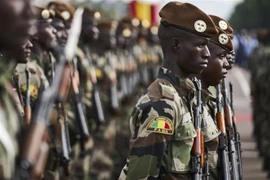 Binh sỹ Mali tại lễ kỷ niệm 58 năm ngày Độc lập ở thủ đô Bamako. (Ảnh: AFP/TTXVN)
