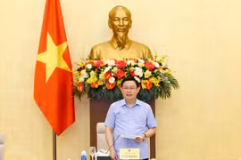 Chủ tịch Quốc hội Vương Đình Huệ phát biểu. (Ảnh: Doãn Tấn/TTXVN)