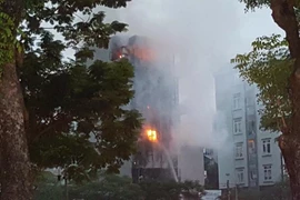 Hiện trường vụ cháy. (Nguồn: Vietnam+)