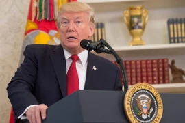 Tổng thống Mỹ Donald Trump phát biểu tại Washington. (Nguồn: AFP/TTXVN)