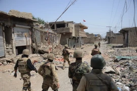 Binh sỹ Pakistan tuần tra tại Miranshah, Bắc Waziristan. (Nguồn: AFP/TTXVN)