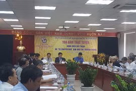 Quang cảnh buổi tọa đàm. (Ảnh: Mỹ Bình/Vietnam+)