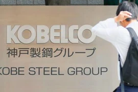 Biểu tượng của Tập đoàn thép Kobe Steel tại Tokyo, Nhật Bản. (Nguồn: Kyodo/TTXVN)