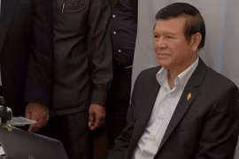 Ông Kem Sokha tại Phnom Penh, Campuchia. (Nguồn: AFP/TTXVN)
