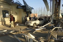 Hiện trường một vụ đánh bom ở thành phố Gardez, tỉnh Paktia, Afghanistan. (Nguồn: THX/TTXVN)