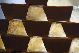 Thỏi vàng tại Ngân hàng Trung ương Đức ở Frankfurt am Main. (Nguồn: AFP/TTXVN)