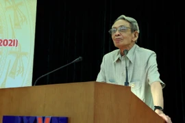 Nhà báo lão thành, nguyên Tổng Giám đốc TTXVN Đỗ Phượng. (Ảnh: Quý Trung/TTXVN)