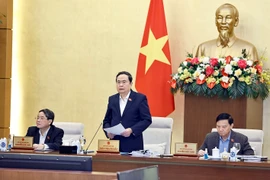 Chủ tịch Quốc hội Trần Thanh Mẫn phát biểu khai mạc. (Ảnh: Doãn Tấn/TTXVN)