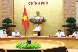 Thủ tướng Phạm Minh Chính chủ trì phiên họp Chính phủ chuyên đề về xây dựng pháp luật tháng 9 năm 2024. (Ảnh: Dương Giang/TTXVN)