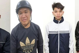 Các đối tượng Nguyễn Đình Duy, Quàng Văn Hậu, Quàng Văn Hảo và Lành Văn Toàn (từ trái sang). (Nguồn: Cơ quan Công an) 