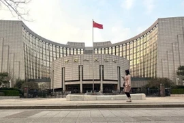 Trụ sở Ngân hàng Nhân dân Trung Quốc (PBOC) tại Bắc Kinh. (Ảnh: Getty Images/ TTXVN) 