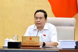Chủ tịch Quốc hội Trần Thanh Mẫn phát biểu. (Ảnh: Doãn Tấn/TTXVN)