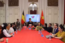 Quang cảnh Đại hội Hội sinh viên Việt Nam tại Bỉ lần thứ V. (Ảnh: Hương Giang/TTXVN)