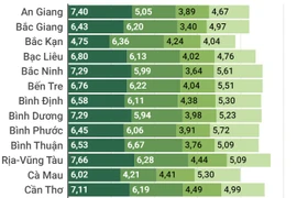 Chỉ số Xanh cấp tỉnh của 63 địa phương