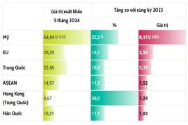 6 thị trường xuất khẩu tăng trưởng tỷ USD của Việt Nam