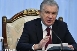 Tổng thống Uzbekistan Shavkat Mirziyoyev. (Ảnh: AFP/TTXVN)