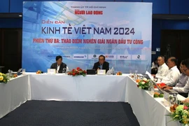 Quang cảnh Diễn đàn Kinh tế Việt Nam 2024 phiên thứ 3. (Ảnh: Hứa Chung/TTXVN)