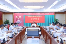 Quang cảnh kỳ họp thứ 45 Ủy ban Kiểm tra Trung ương. (Ảnh: Phương Hoa/TTXVN)