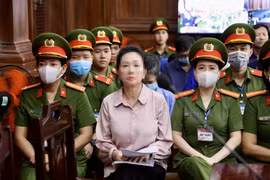 Bị cáo Trương Mỹ Lan tại phiên tòa ngày 22/3. (Ảnh: Thanh Vũ/TTXVN) 