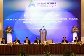 Thủ tướng Phạm Minh Chính phát biểu tại Tọa đàm với doanh nghiệp ASEAN và các đối tác. (Ảnh: Dương Giang/TTXVN)