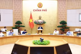 Thủ tướng Phạm Minh Chính chủ trì Phiên họp Chính phủ chuyên đề xây dựng pháp luật tháng 7 năm 2024. (Ảnh: Dương Giang/TTXVN)