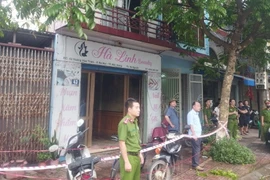 Hiện trường vụ hỏa hoạn. (TTXVN phát)