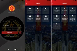Ứng dụng eTax trên điện thoại di động.