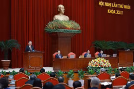 Tổng Bí thư, Chủ tịch nước Tô Lâm phát biểu khai mạc hội nghị. (Ảnh: Trí Dũng/TTXVN)