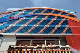 Khánh thành nhà máy đốt rác thành điện 5MW đầu tiên tại Bình Dương. (Ảnh: Dương Chí Tưởng/TTXVN)
